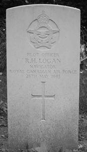 The grave of Ray Hutchings Logan at Rotterdam Crooswijk
